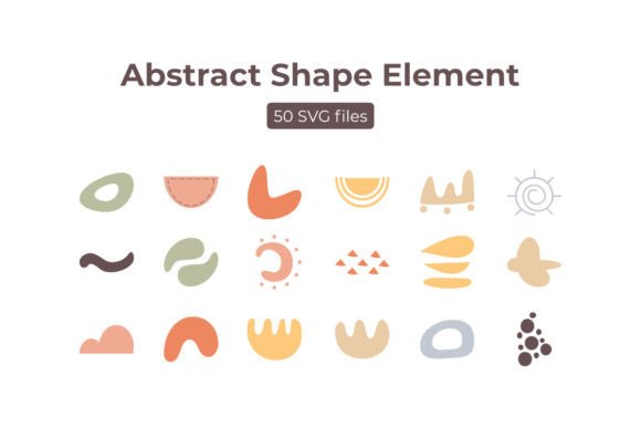 Abstract Shape Elements for Modern Design