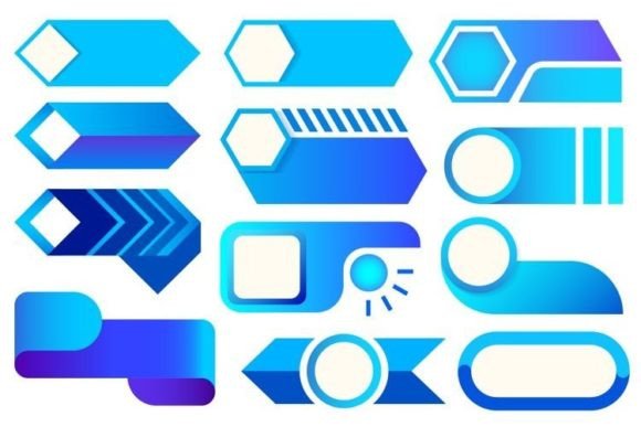 Blue Infographic Set: Visual Clarity