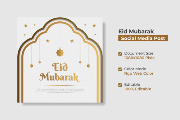 Elevating Digital Celebrations: The Strategic Value of Editable Eid Mubarak Luxury Ornamental Backgrounds